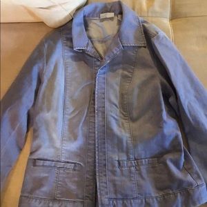 Purple denim-style jacket